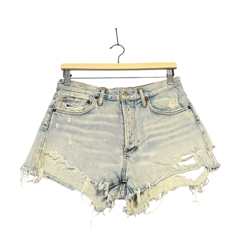 Agolde | Parker Vintage High Rise Shorts Super Distressed Size 27